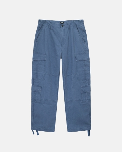 Stussy Ripstop Surplus Men's Cargo Pants Blue | IL0000591