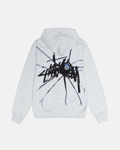 Stussy Shattered Zip Men's Hoodies White | IL0000063