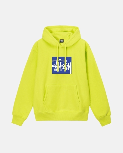 Stussy Stock Box Men's Hoodies Light Green | IL0000073