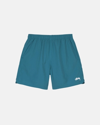 Stussy Stock Men's Shorts Blue | IL0000698