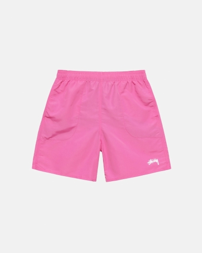 Stussy Stock Men's Shorts Pink | IL0000689