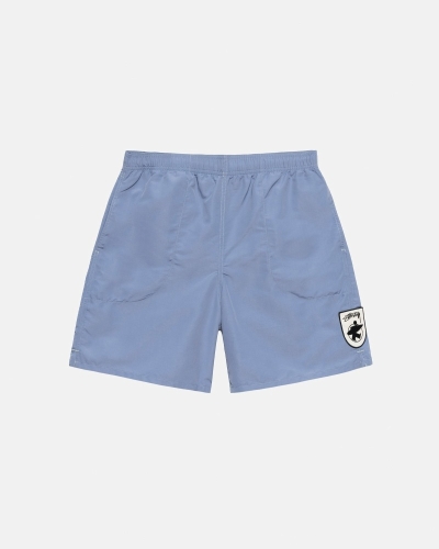 Stussy Surfman Patch Men's Shorts Blue | IL0000703