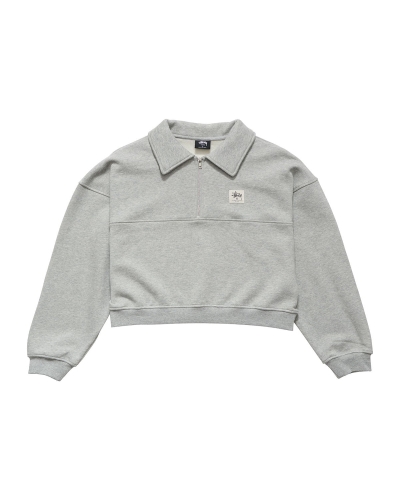 Stussy Workgear Sweatshirt Women's Sweaters Grey | IL0000861