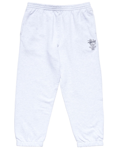 Stussy World Tour Men's Track Pants White | IL0001014